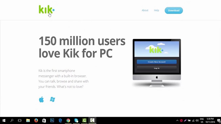 how to download kik on pc